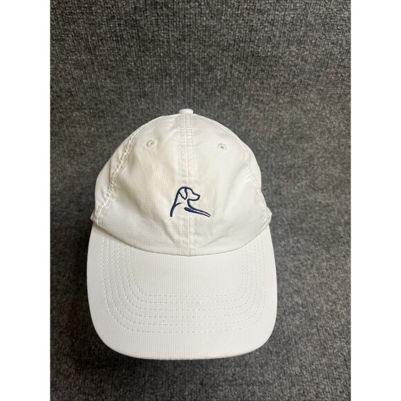 Rhoback Hat Cap Men Strap Back White Crave Performance Embroidery Golfer - Picture 1 of 8